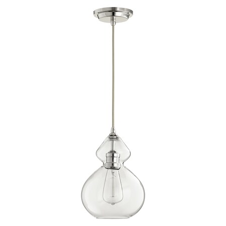 Quorum Clear Filament Pend Nickel 8002-62